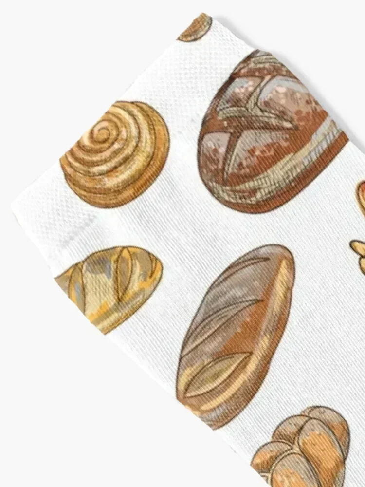 Bunch of bread Socks gym sports and leisure gift hockey Socks Women Men's