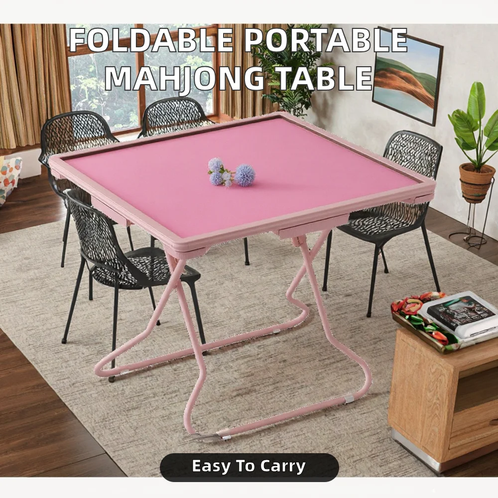 Automatic Mini American Mahjong Table 160 Tiles Portable Household Game Table