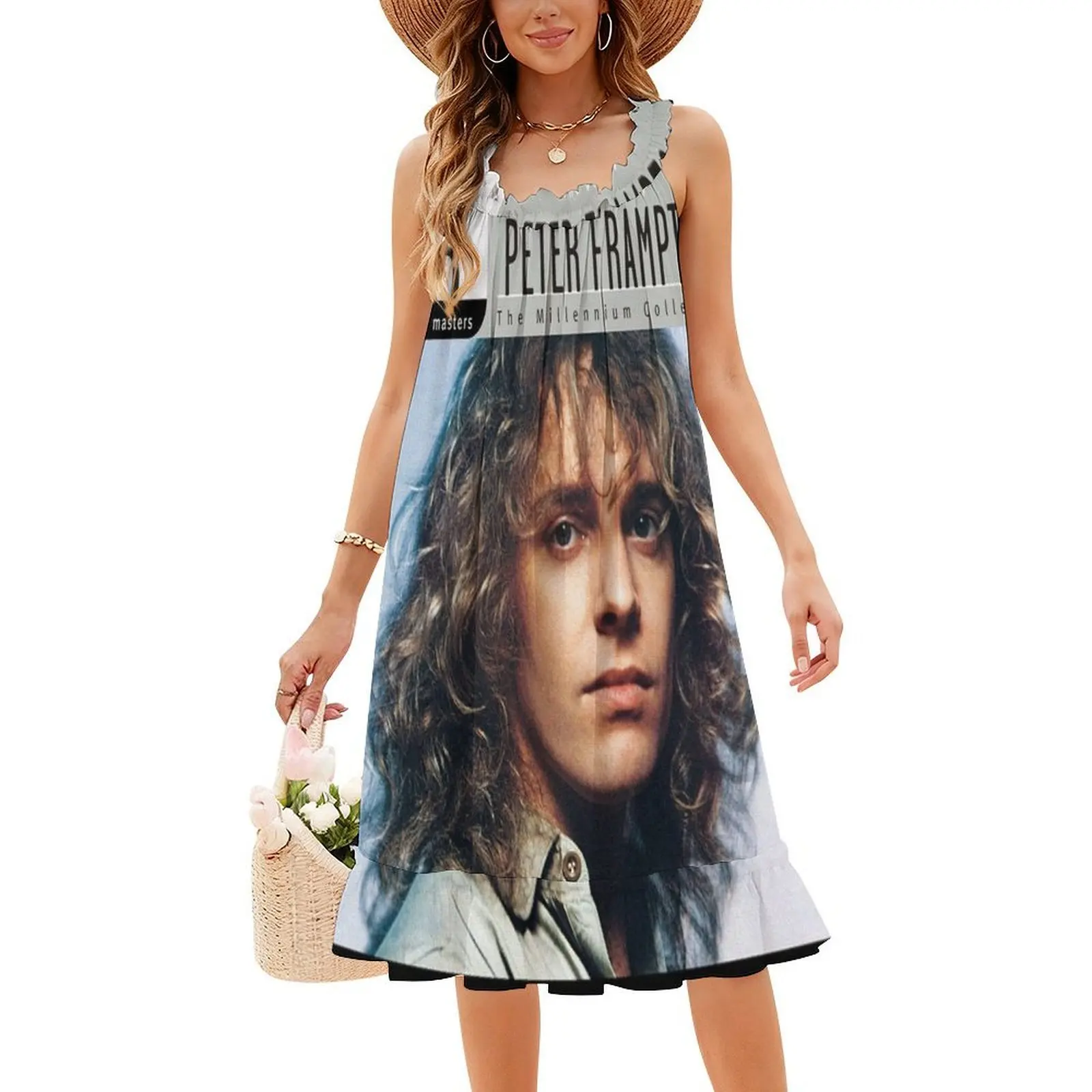 فستان Peter Frampton 20th Century Masters The Millennium Preppy Style فستان قصير للنساء على شكل حرف a فضفاض مناسب فستان يوم غير رسمي بيتر #4