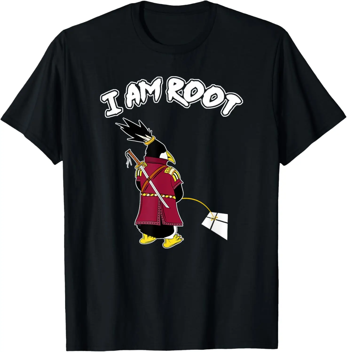 I Am Root I Linux Samurai Penguin for Hacker and Programmers T-Shirt