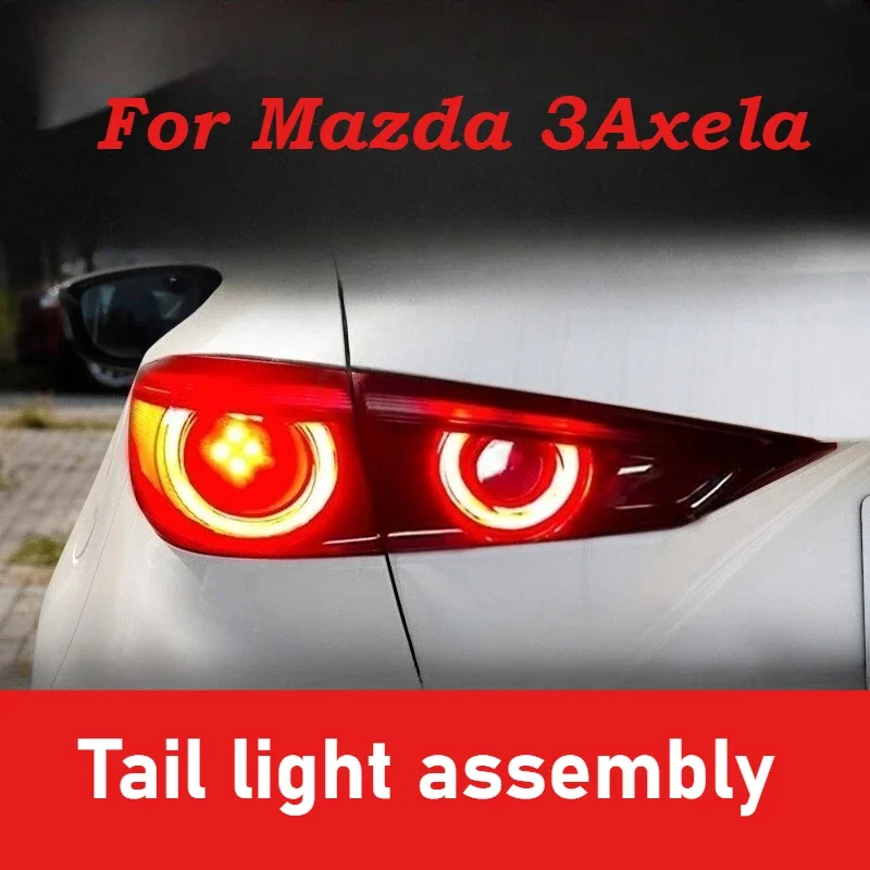

For Mazda3 Axela Car Tail Light Assembly DRL Blackened LED Horse Running Lamp with Dynamic Turn Signal Led Brake Light Tail Lamp