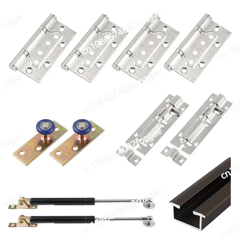 Up and Down Folding Window Accessories Track for Solid Wood Frame, Panoramic Hover Up Window for Cafe Tea Shop