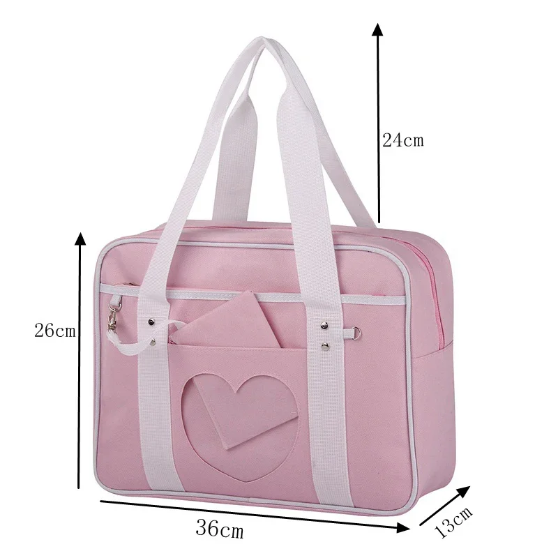 Lovely Japanese School Students Bags JK Lolita ShoulderBags With Bear Widget Briefcase Bookbag Girly Girl Messenger Bags