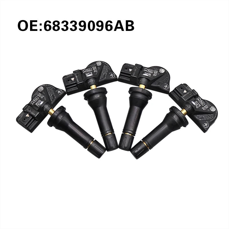 4 PCS Car TPMS Tire Pressure Sensor 68339096AB For Jeep Gladiator Grand Cherokee Wrangler JL Wagoneer 433MHz