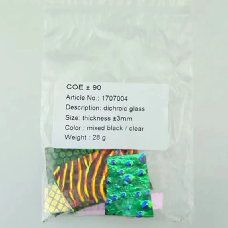 Free Shipping Sale 5bags/set (28g/bag) Dichroic Glass COE90 Microwave Kiln Accessories For DIY Glass Jewelry