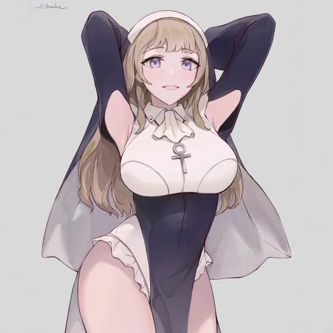 Sexy Nonne Cosplay Kostüm Halloween Transformation Europäische Größe orm Chinesischer Hersteller Frühling 2023, Bühnenkostüm