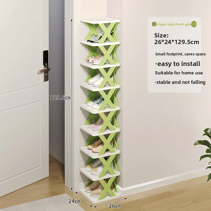 Multi-layer Creative Shoe Rack Home Small Shoe Cabinet Economical Dormitory Entrance Shoe Rack No Installation Simple Folding Sh image 6
