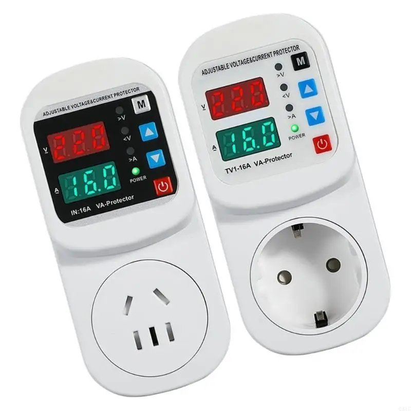 

Q81C Nylon Outlet with Automatic Power Cutoff Voltages Display Socket for Unstable
