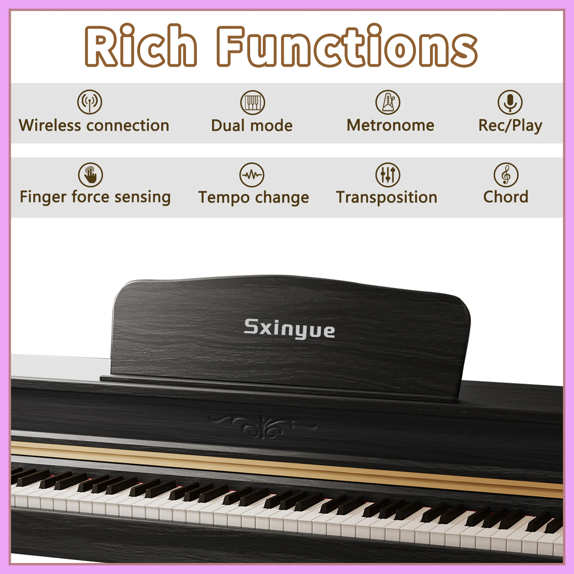 Digital Piano 88 Key Hammer Action Electrical Digital Piano 88 Keys Upright Piano Keyboard