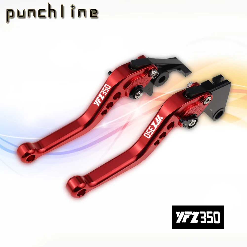 Fit For YFZ 350 Banshee 2002-2008 YFZ350 2003 2004 Motorcycle CNC Accessories Short Brake Clutch Levers Adjustable Handle Set