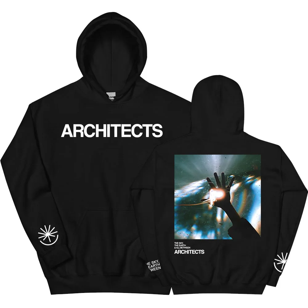 السماء ، ألبوم الأرض البلوز المهندسين المعماريين العقلية الثقيلة الطباعة هوديس طويلة الأكمام موضة الخريف بلوزات الرجال النساء بلايز