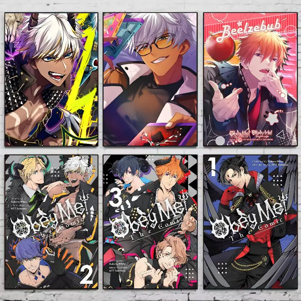 

Popular Video Game O-Obey Me High-Quality Posters Aesthetic Wall Painting Stickers For Dormitory And Living Room Decor