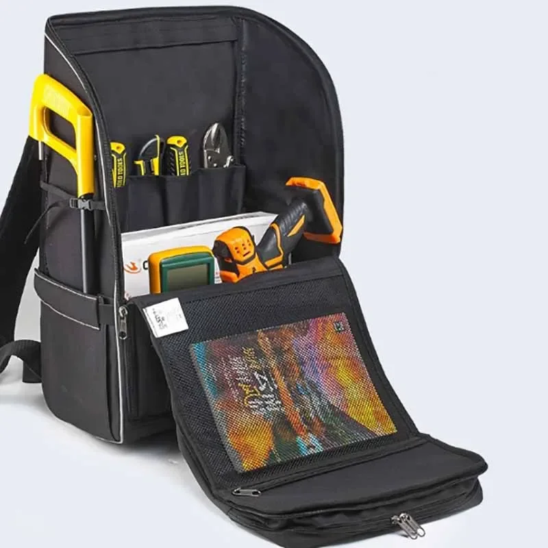 Multifunctional Tool Storage Backpack Electricians Special Large Capacity Hardware Organizer Bags Portable Tools Accessories