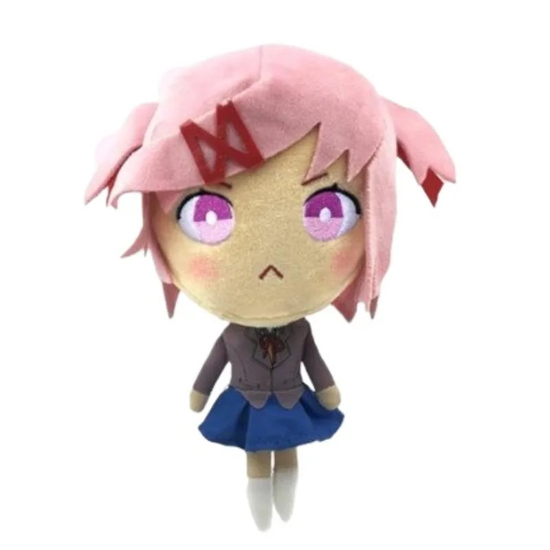 Heißer, süßer Doki Doki Literature Club! Plüsch-Set Monika Sayori Natsuki Yuri Weiche Stofftiere in Schuluniform für Fans und Heimdekoration – Detail 3