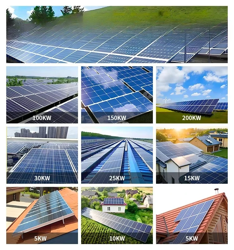 نظام الطاقة الشمسية نظام الطاقة الشمسية بمخزون الاتحاد الأوروبي 7200 واط مع بطاريات ليثيوم نظام شمسي هجين مكتمل للمنزل