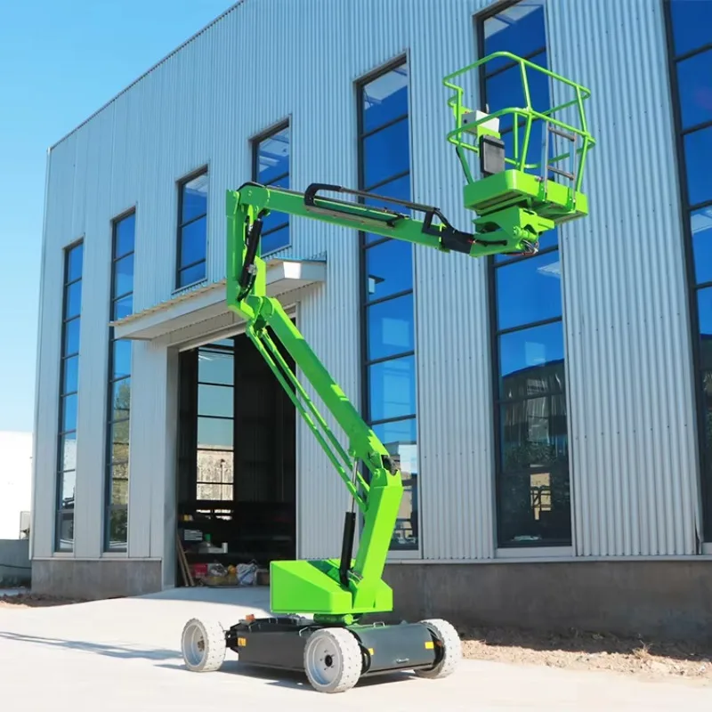 Spider Boom Lift 12m Electric Spider Lift Work Platform Towable Telescopic Boom Lift Crane for Sale