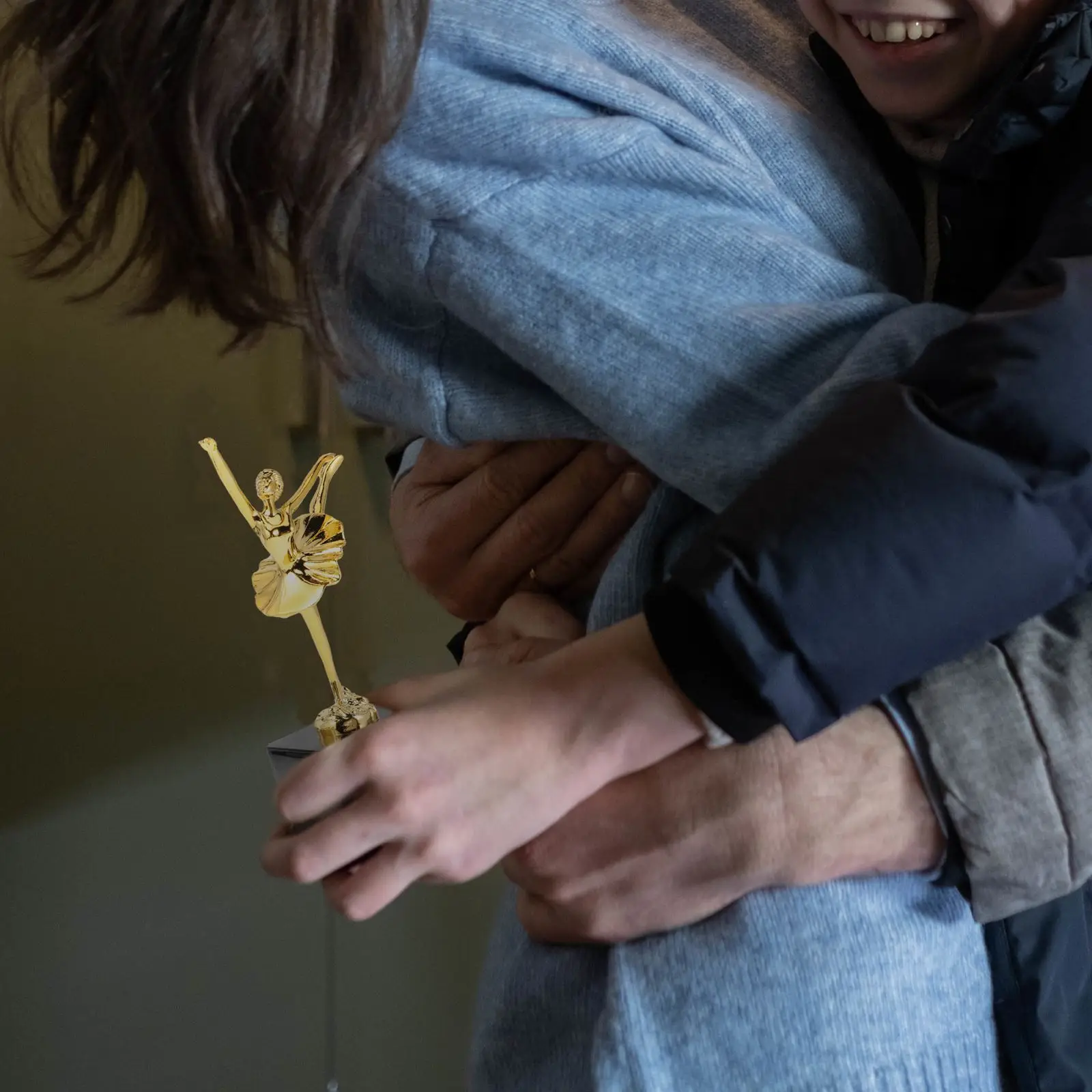 Copa de trofeo de baile de Ballet, trofeo de Premio Dorado, Copas de trofeo de plástico, favores de fiesta