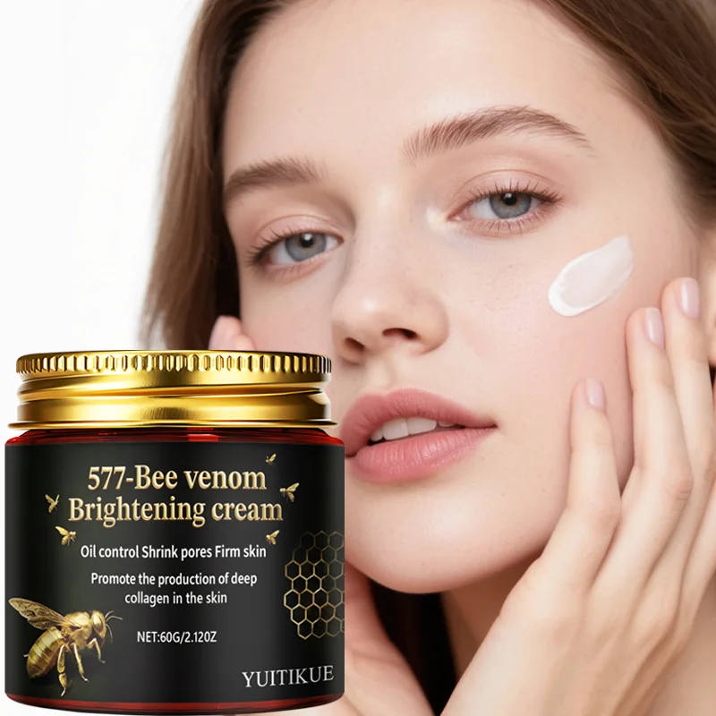 YUITIKUE 577-Bee Venom Brightening Cream | Oil Control & Pore Minimizing Firming Cream | Boost Collagen Production 60g