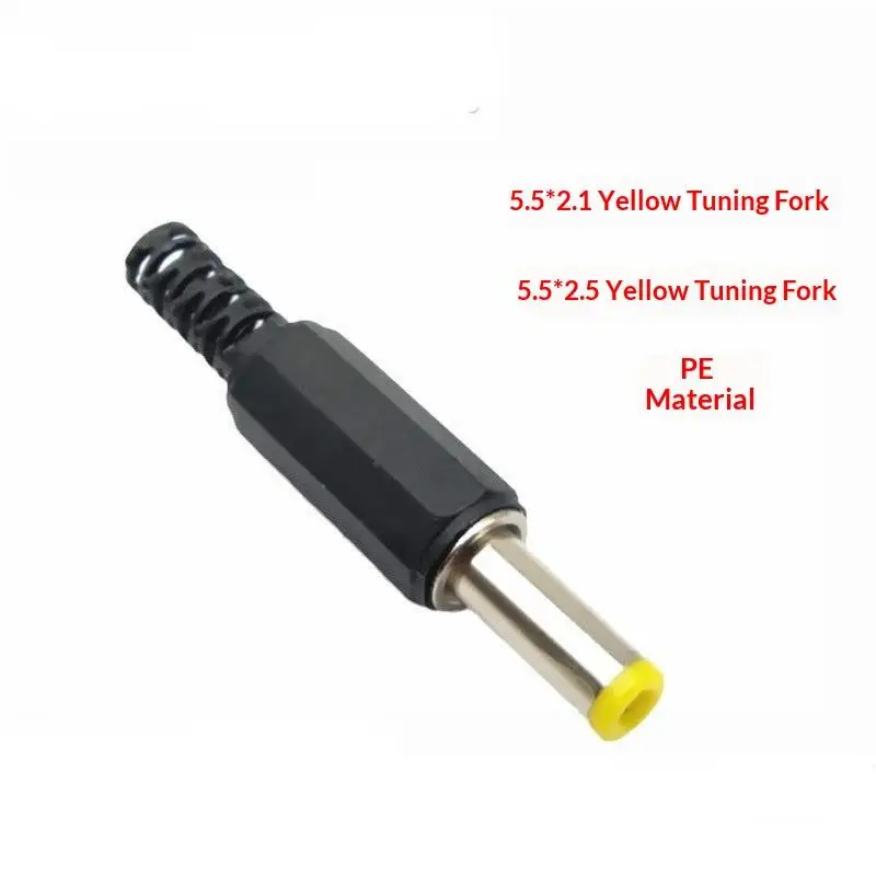 10Pcs DC Power Adapter Plug Kit 5.5x2.1mm/5.5x2.5/4.8x1.7 DC Plug Connector Welding Line Male Plug