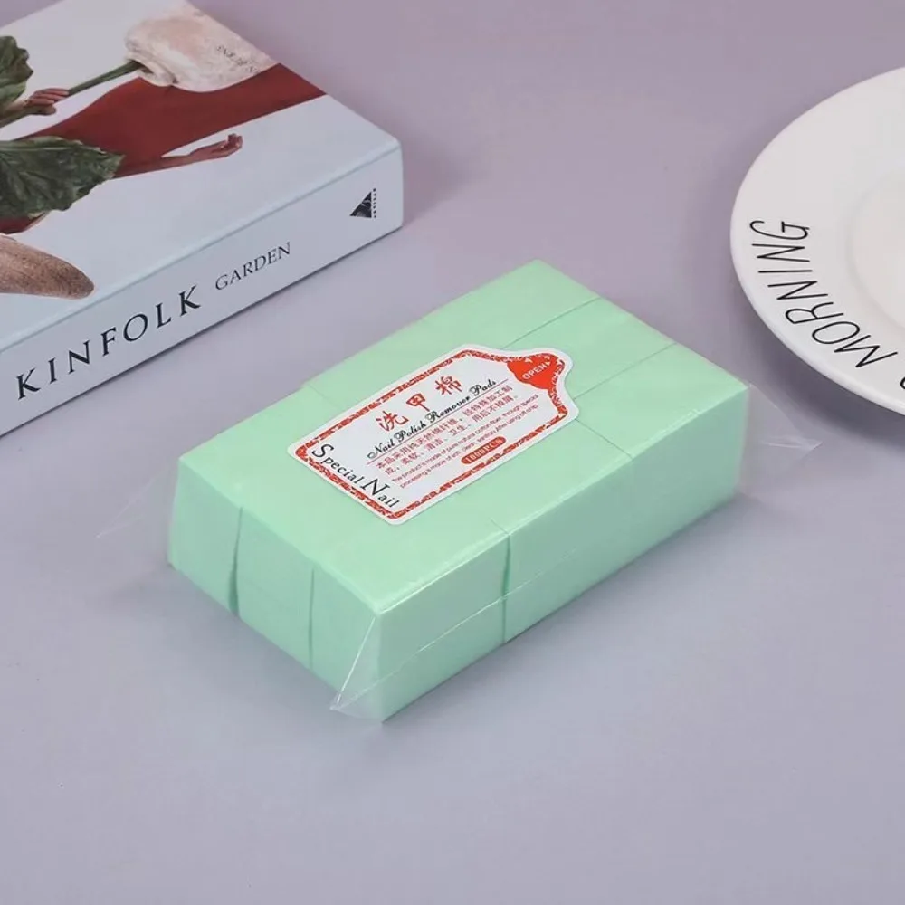 1000/540 stuks Duurzaam UV Gel Polish Verwijderen Nagel Katoen Niet-pluizende Servetten Doekjes Papier Pad Schoon manicure Manicure Gereedschap Nageldoekje