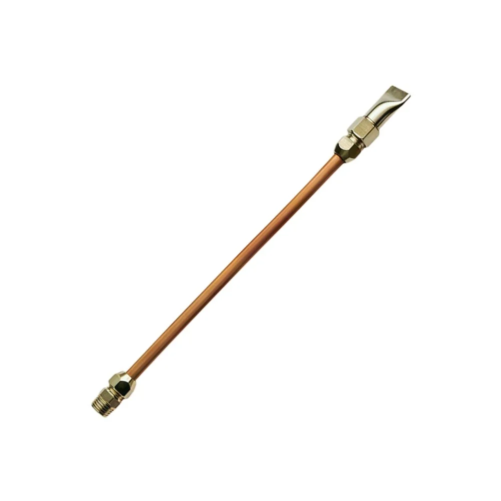 CNC For Lathe Cooling Nozzle Constructed from 8mm Copper Tube with 1/4 inch Pipe Thread and 19mm Uniform Flat Fan Spray Output