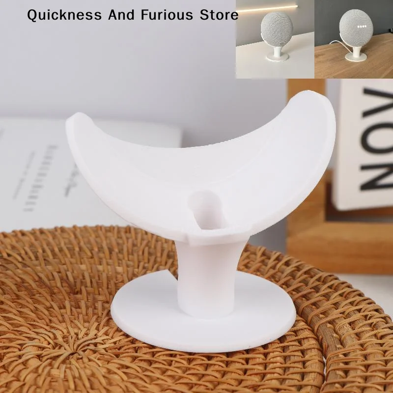 Compact smart home speaker stand for Google Nest