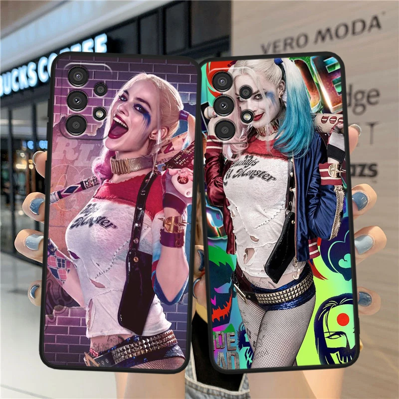 Harley Quinn Cute For Samsung A90 A80 A70S A60 A50S A40 A30S A20E A20S A10S Silicone Black Phone Case