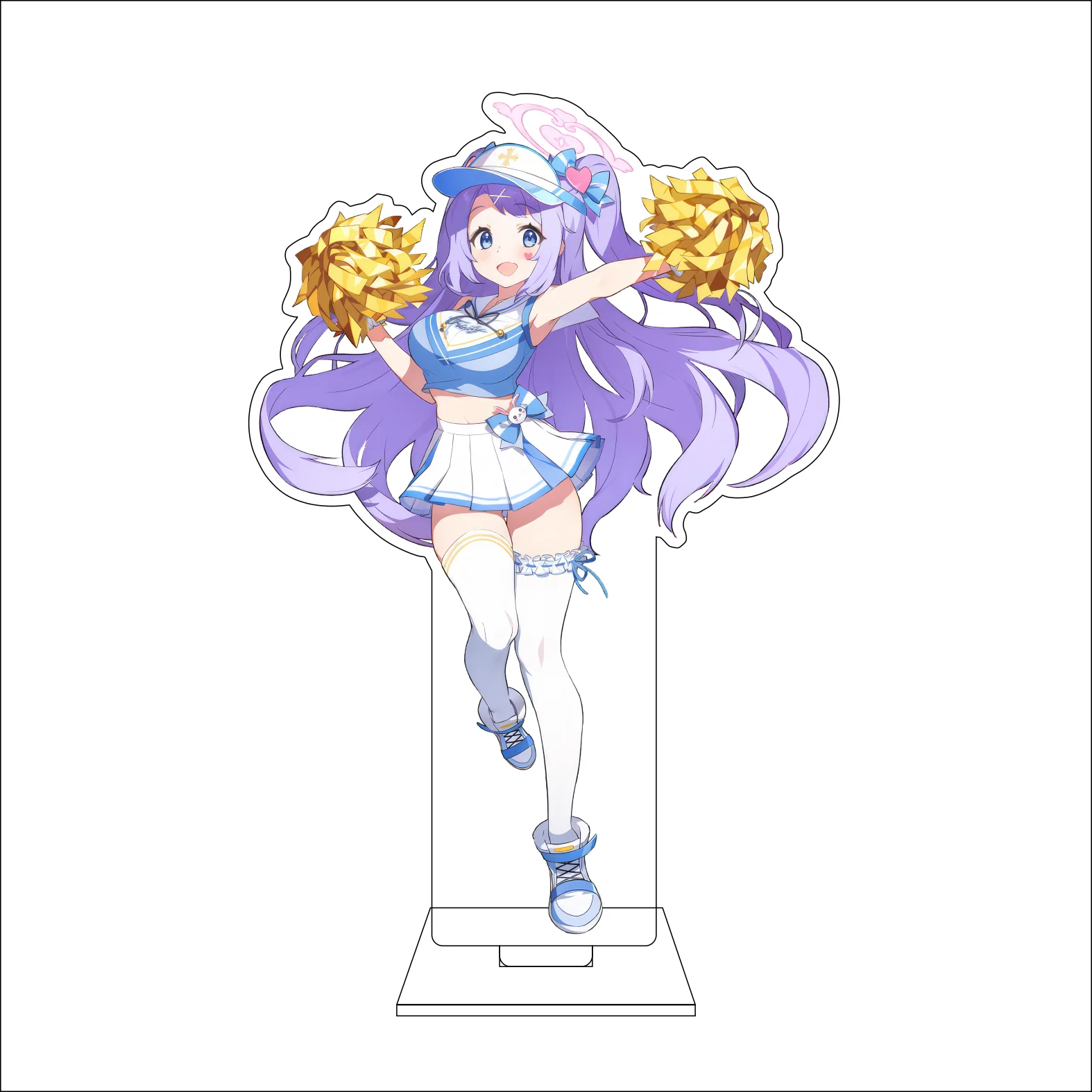 16CM Anime Blue Archive Cosplay Acrylic Figure Stand Plate Rikuhachima Aru Asagi Mutsuki Mutsuki Kurodate Haruna Ornaments Gifts view 6