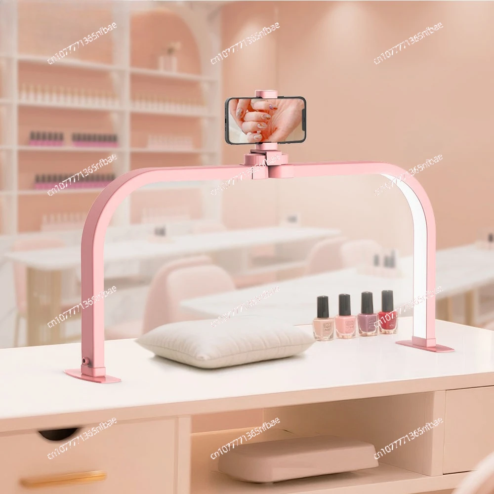 

Foldable 28 - inch Desktop Half - Moon Beauty Lamp: Ideal for Eyelash Extension Lighting & Fill Light