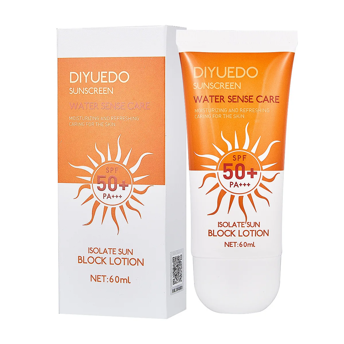 Sunscreen lotion 50 times waterproof and sweatproof refreshing and non-greasy full-body blocking sunscreen outdoor UV protection