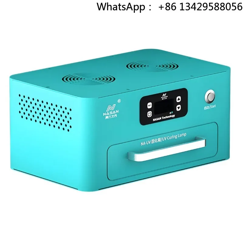Professional 120W UV Curing Lamp NASAN NA-UV Dual 365nm+395nm for OCA Bonding, LCD Repair, Curved/Flat Panels, Dual Cooling Fans