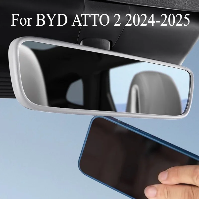 

Силиконовая крышка внутреннего зеркала заднего вида и рамка экрана для BYD YUAN PRO ATTO 2 2024-2025 — аксессуары для модификации салона автомобиля