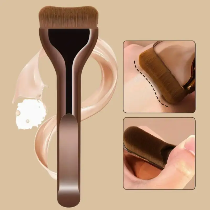 New Dual Head Makeup Brush Kit Soft Fiber Foundation Concealer Brush Beginner Daily Facial Beauty Accessory