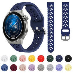 Sports Silicone Woman's Strap For Samsung Huawei Amazfit Garmin Silicone Band 20mm 22mm Soft Thin Bracelet Replacement Watchband