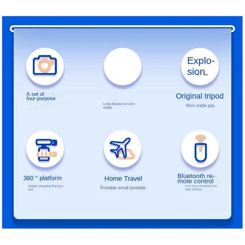 P325 Selfie Stick Extendable Selfie Stick Phone With Detachable Dual Bluetooth Remote Control