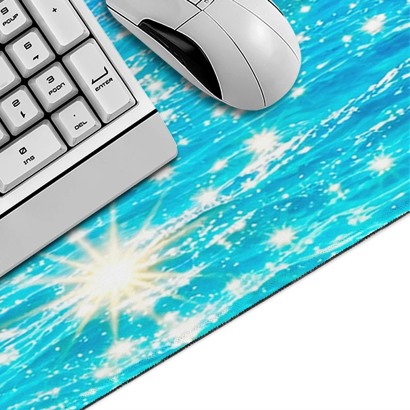 Sea View Mouse Pad Gamer printon demand New Computer Large Mousepad XXL MousePads Carpet Non-Slip Soft Gaming laptop Table Mat