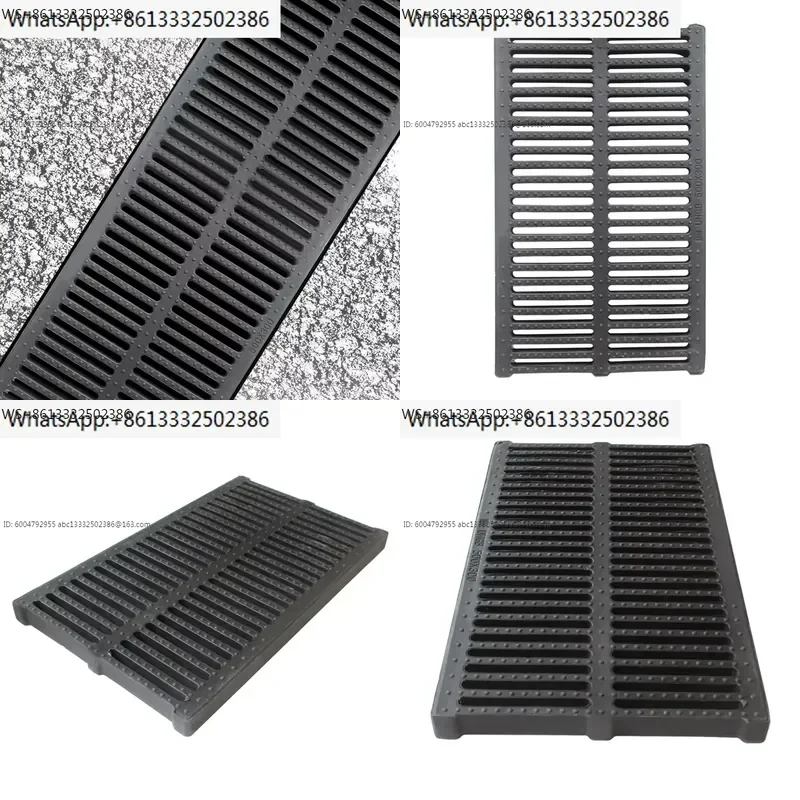 High strength Resin plastic kitchen sewage ditch drainage sewer trench plate grid rainwater rectangular grate manhole cover
