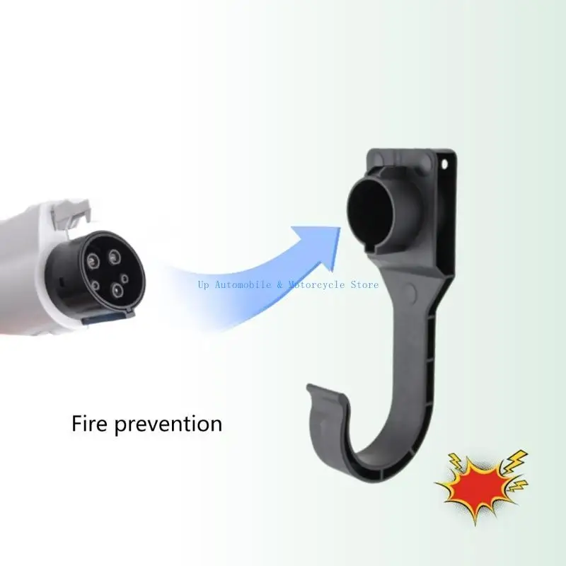 

270E EV Holder Nozzle Holster Dock Hook Cord Holder Wall Mounted Connector Bracket for Type 1 Type 2 J1772