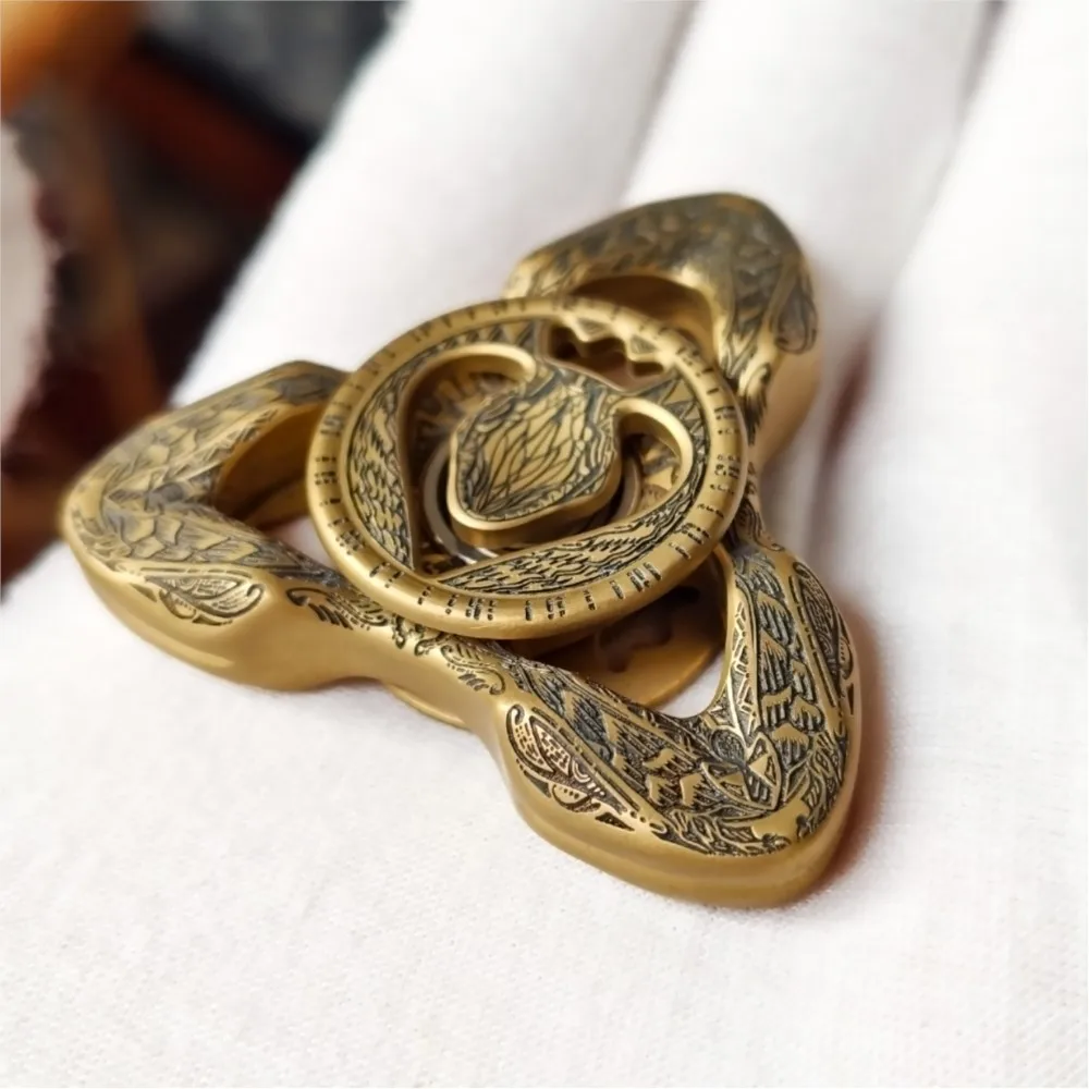 Tg edc apophis fidget spinner brinquedos para adultos fidget spinners três folhas spinner ansiedade alívio gadgets