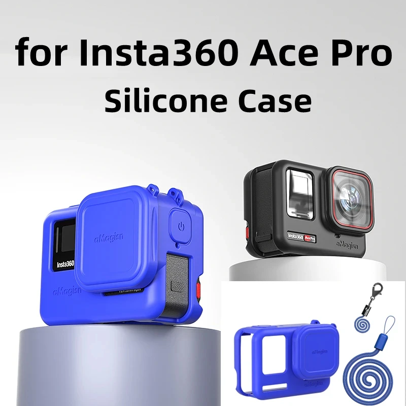 حافظة حماية من السيليكون لـ Insta360 Ace Pro ، غطاء حماية ، كاميرا رياضية ، ملحقات واقية