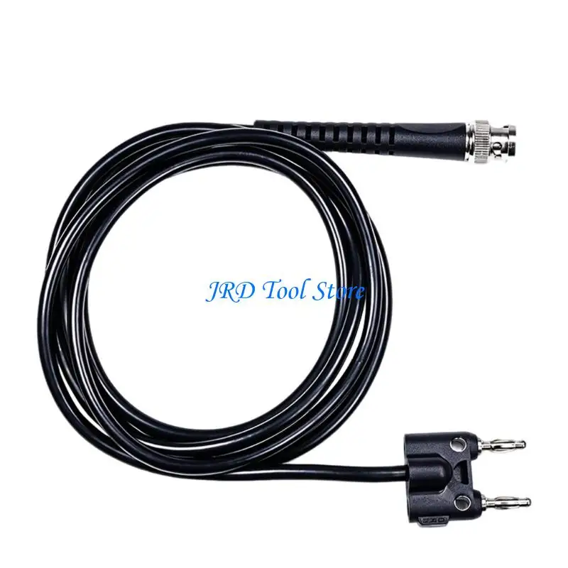 A2UD RG58 BNC to Double Banana Test Cable for Oscilloscope and Source Hookup Tasks