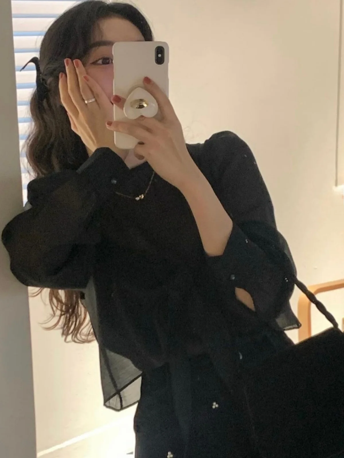 

Ele Knot Belted irt Women's Faionable Two-Piece Set Korean Sle Chic Top Trendy Long Sve round Ne