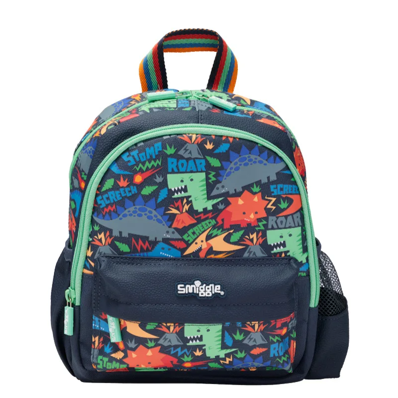 New Genuine Australia Smiggle Mini Trumpet Schoolbag Cartoon Dinosaur Backpack Kindergarten Leisure Backpack Children\'S Gift