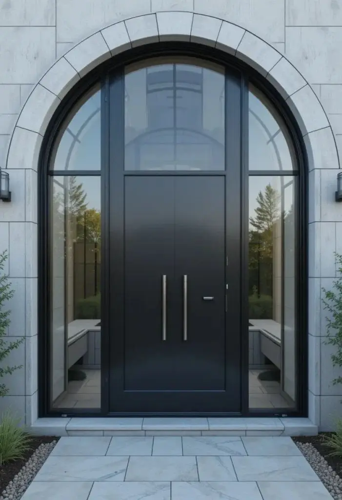 

Входная двустворчатая поворотная дверь Sixinalu: наружная, усиленная, для дома, алюминиевая, на заказ