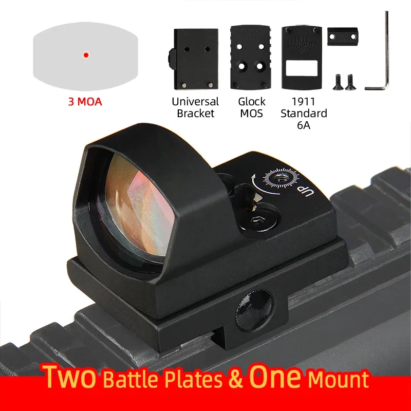 Red Dot sight Airgun Scope Riflescope airsoft 3MOA Dot with reflex sight Mount fit 1911 G17 in Hunting Optics