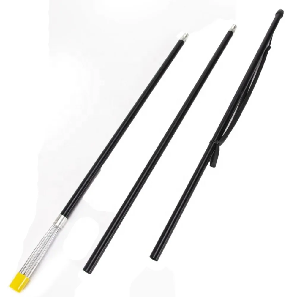 Spearfishing 2m 3 Sections Aluminum Pole Spear Tip 5 Prongs sharp Barb Head Paralyzer Handspear Matte Black