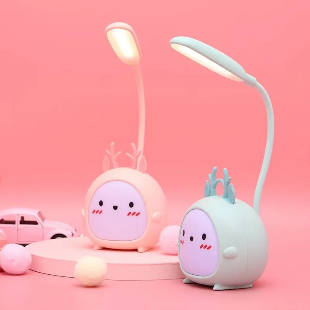 

Reading Lamp USB LED Kawaii Deer Desk Lamp Children Eye Protection Table Lamp Cartoon Colorful Night Light