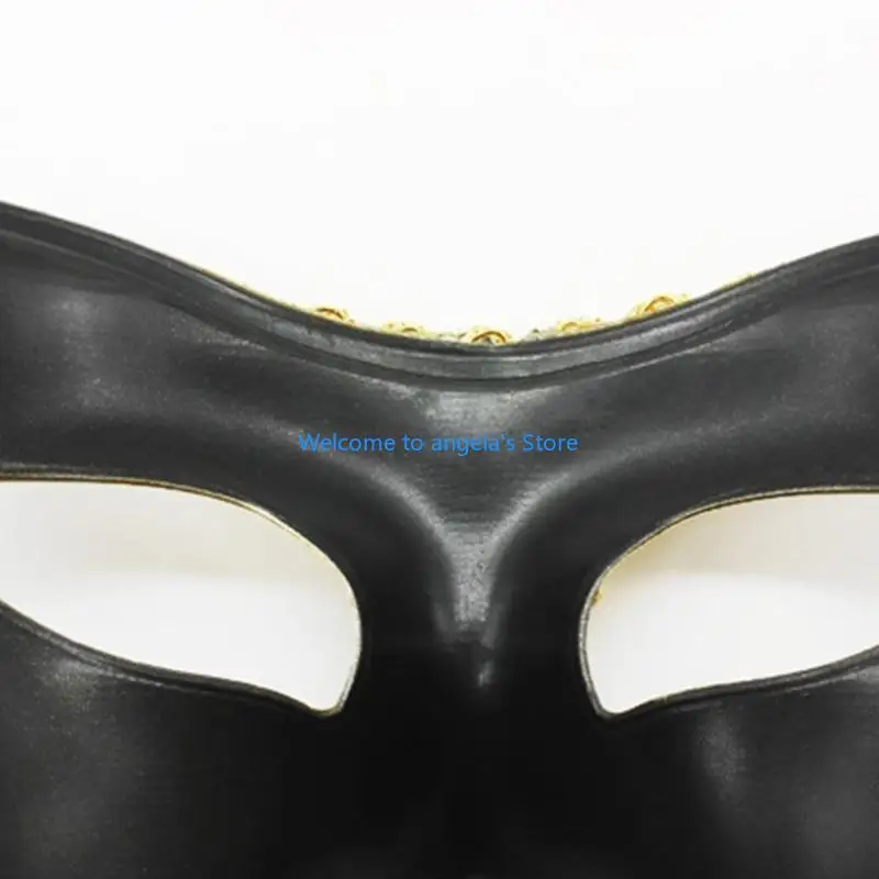 

X4YC Masquerade Mask Hand Painted Mask Halloween Party Mask Masquerade Half Face Mask