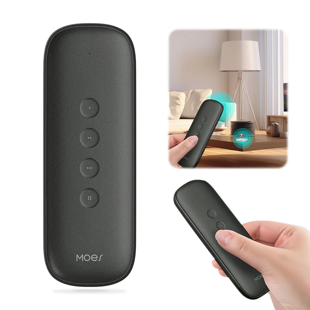 

ZigBee Wireless 12 Scene Remote Control Smart Switch Battery Powered 4 Button 12 Scene Controller for Smart Home Automation