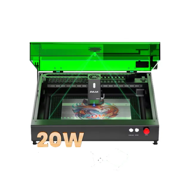 

1W Red Light and 20W Blue Light New Small Engraving Machine with Independent Laser Head Switching and air Pump